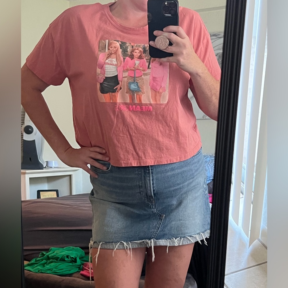 XL Mean Girls semi crop-top. Worn once.